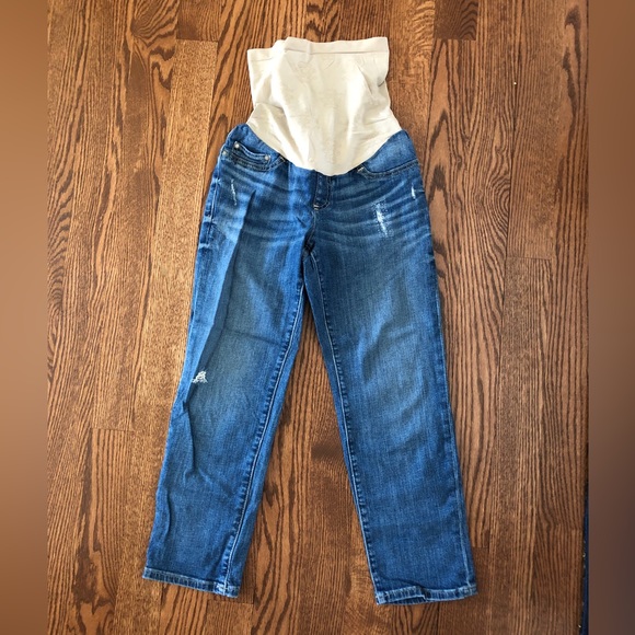 Maternity Cropped Jeans - Picture 1 of 4